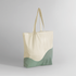 Sac fourre-tout organique à imprimé tourbillon Natural / Dusty Green Westford Mill