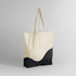 Sac fourre-tout organique à imprimé tourbillon Natural / Black Westford Mill