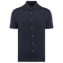 Chemise à manches courtes en lin homme Navy Blue Spasso