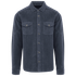 Surchemise écoresponsable délavée en velours côtelé homme Washed Navy Blue Spasso