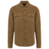 Surchemise écoresponsable délavée en velours côtelé homme Washed Brown Sugar Spasso