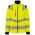 Veste softshell de sécurité recyclée avec manches détachables unisexe Hi Viz Yellow / Navy WK. Designed To Work