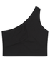 Haut asymétrique pour femme Black SF Clothing