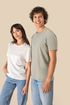 T-shirt écoresponsable en coton bio et lin unisexe Navy Blue Spasso