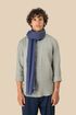 Chèche en chambray unisexe Blue Dotted Spasso
