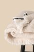 Plaid nid d'abeille Pampa Beige Spasso