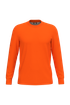 T-shirt unisexe écoresponsable manches longues coton/polyester Fluorescent Orange WK. Designed To Work