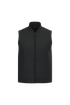 Bodywarmer rembourré en sergé écoresponsable à col teddy unisexe Black Native Spirit