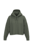 Sweat-shirt crop à capuche femme Sporty Khaki PROACT®