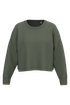 Sweat-shirt crop col rond femme Sporty Khaki PROACT®