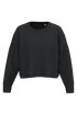 Sweat-shirt crop col rond femme Black PROACT®