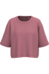 Sweat-shirt crop à manches courtes col rond femme Antique Rose PROACT®