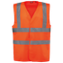Gilet adulte haute visibilité unisexe Hi Viz Orange WK. Designed To Work
