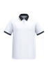 Maillot lifestyle à col polo unisexe White / Navy / Gold PROACT®