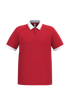 Maillot lifestyle à col polo unisexe Sporty Red / White / Gold PROACT®