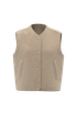 Veste sans manches en sherpa femme Wet Sand Spasso
