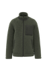 Veste écoresponsable en sherpa unisexe Forest Khaki / Dark Forest Khaki Native Spirit