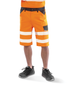 Short de sécurité stretch recyclé Safe-Guard Fluorescent Orange Result