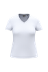 T-shirt écoresponsable col V antibactérien femme White WK. Designed To Work