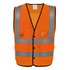 Gilet boutonné haute visibilité Eco Superior Hi Vis Orange Yoko