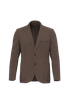 Blazer délavé en lin homme Washed Linen Brown Spasso