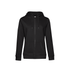 Sweat-shirt capuche zippé QUEEN Black Pure B&C