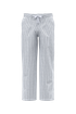 Pantalon rayé en lin homme White / Navy Blue Stripes Spasso
