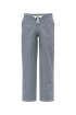Pantalon rayé en lin homme Navy Blue Chambray / White Stripes Spasso