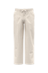 Pantalon rayé en lin homme Ivory / Wet Sand Stripes Spasso