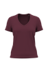 T-shirt BIO150 col V femme Wine Kariban