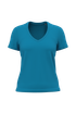 T-shirt BIO150 col V femme Tropical Blue Kariban
