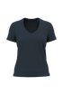 T-shirt BIO150 col V femme Navy Kariban
