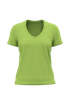 T-shirt BIO150 col V femme Lime Kariban