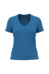T-shirt BIO150 col V femme Light Royal Blue Kariban
