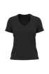 T-shirt BIO150 col V femme Black Kariban