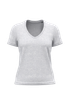 T-shirt BIO150 col V femme Ash Heather Kariban