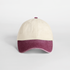 Casquette vintage compacte visière contrastée Natural / Vintage Red Beechfield®