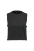 T-shirt crop sans manches femme Black PROACT®