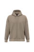 Sweat-shirt écoresponsable zippé à capuche oversize unisexe Wet Sand Native Spirit
