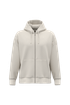Sweat-shirt écoresponsable zippé à capuche oversize unisexe Ivory Native Spirit