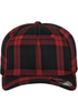 Casquette Tartan Plaid Black / Red FLEXFIT
