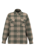Surchemise rembourrée écoresponsable à carreaux homme Wet Sand / Organic Khaki Checked Native Spirit