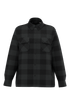 Surchemise rembourrée écoresponsable à carreaux homme Iron Grey / Black Checked Native Spirit