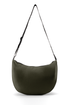 Sac bandoulière demi-lune écoresponsable Organic Khaki / Black Native Spirit