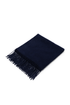 Écharpe en laine unisexe Navy Blue Spasso