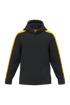 Sweat-shirt à capuche teamwear bicolore enfant Black / Sporty Yellow PROACT®